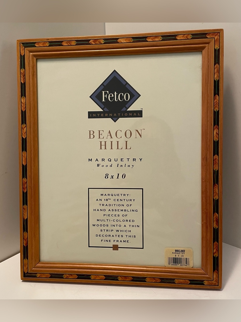 Vintage Fetco Int’l Beacon Hill Marquetry Photo Frame 8”X 10” Hand Crafted